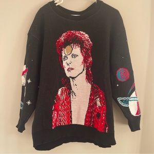 David Bowie Moonage Daydream Sweater…IN SPACE! XL